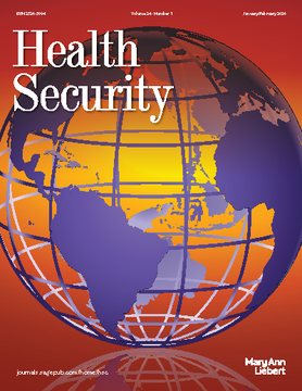 Health Security journal, Volume 24 Issue 1, January/February 2026