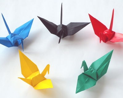 Origami birds