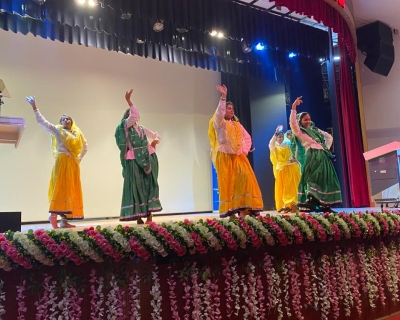 colorful dance performance and dinner