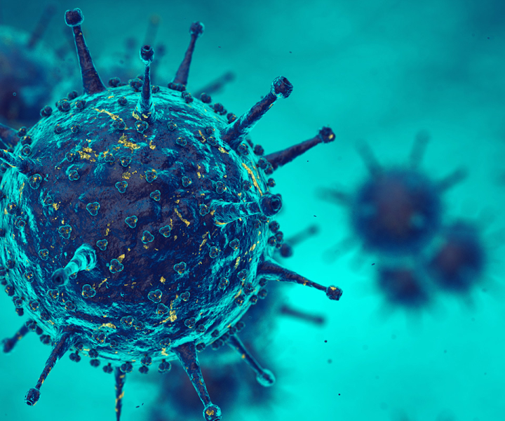 Viruses in infected organism , viral disease epidemic  by nobeastsofierce