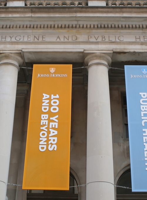 The Johns Hopkins Bloomberg School of Public Health facade