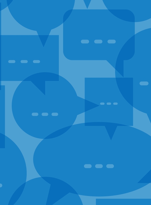 Speech bubbles seamless vector background, endless pattern with dialog signs, talk and discussion theme, social media communication. By Sylverarts | Adobe Stock