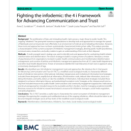 Fighting the infodemic: the 4 i Framework for Advancing Communication and Trust Fighting the infodemic: the 4 i Framework for Advancing Communication and Trust