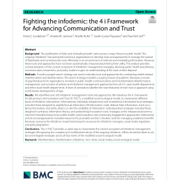 Fighting the infodemic: the 4 i Framework for Advancing Communication and Trust