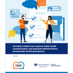 Checklist to Build Trust, Improve Public Health Communication, and Anticipate Misinformation During Public Health Emergencies