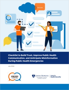 cover, Checklist to Build Trust, Improve Public Health Communication, and Anticipate Misinformation During Public Health Emergencies
