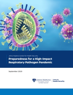 Report cover: Preparedness for a High-Impact Respiratory Pathogen Pandemic