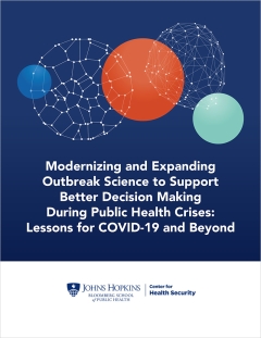 Cover: Modernizing and Expanding Outbreak Science to Support Better Decision Making During Public Health Crises: Lessons for COVID-19 and Beyond